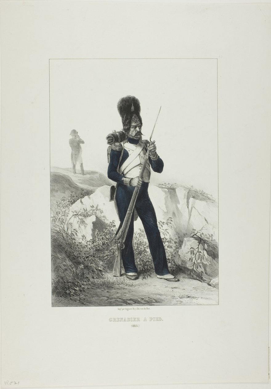 Grenadier on Foot, Elba by Denis Auguste Marie Raffet