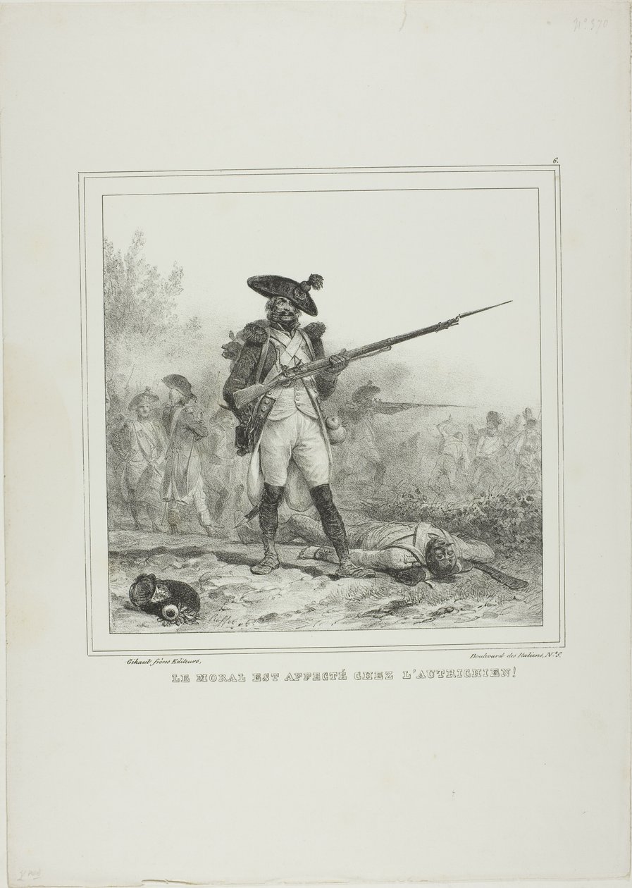 Morale is Affected by the Austrians! by Denis Auguste Marie Raffet