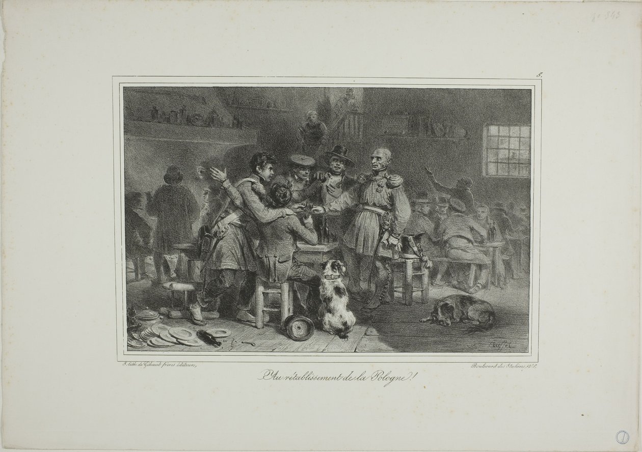 To the Restoration of Poland! by Denis Auguste Marie Raffet