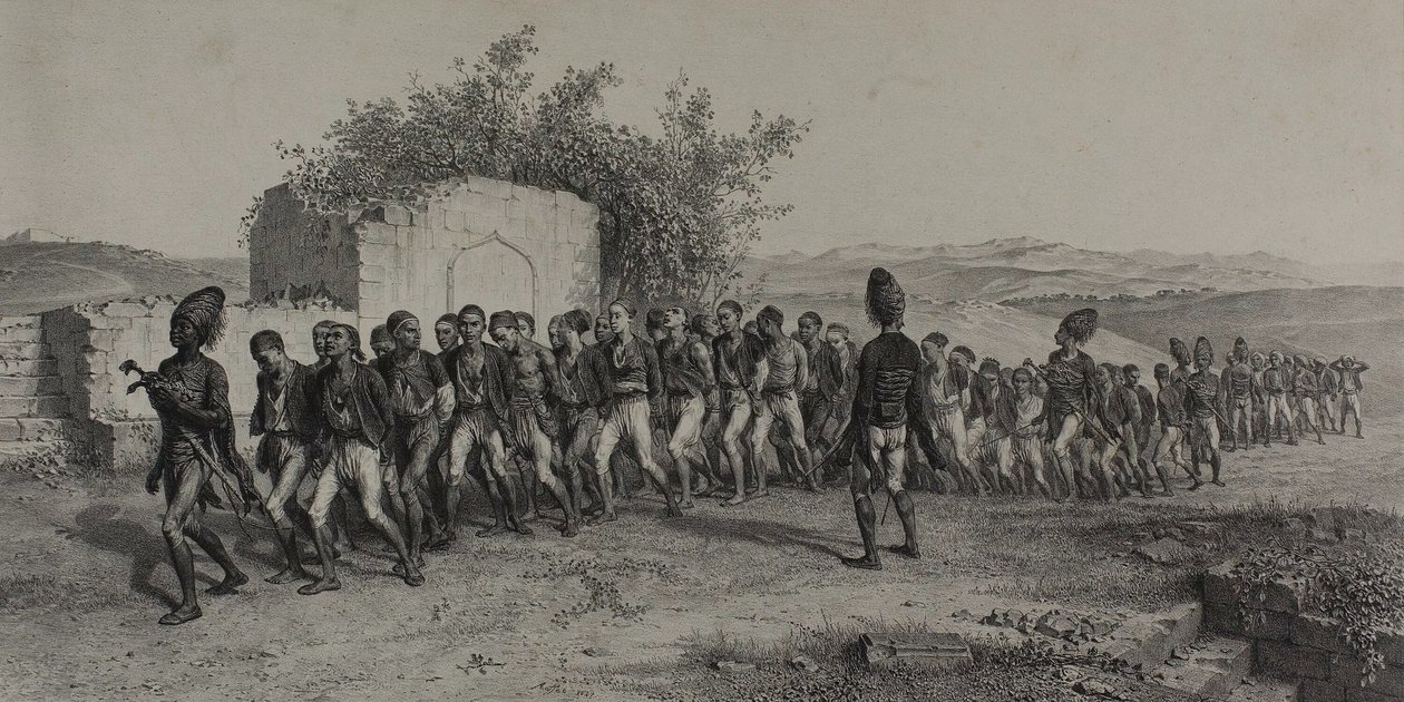 Turkish Recruits Near Smyrna, November 10, 1837 by Denis Auguste Marie Raffet