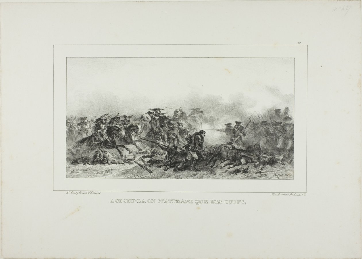 With that Play One Catches Only Blows by Denis-Auguste-Marie Raffet