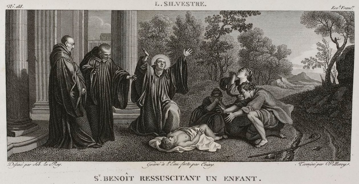 Saint Benedict Reviving a Child by Denis Sebastien Leroy