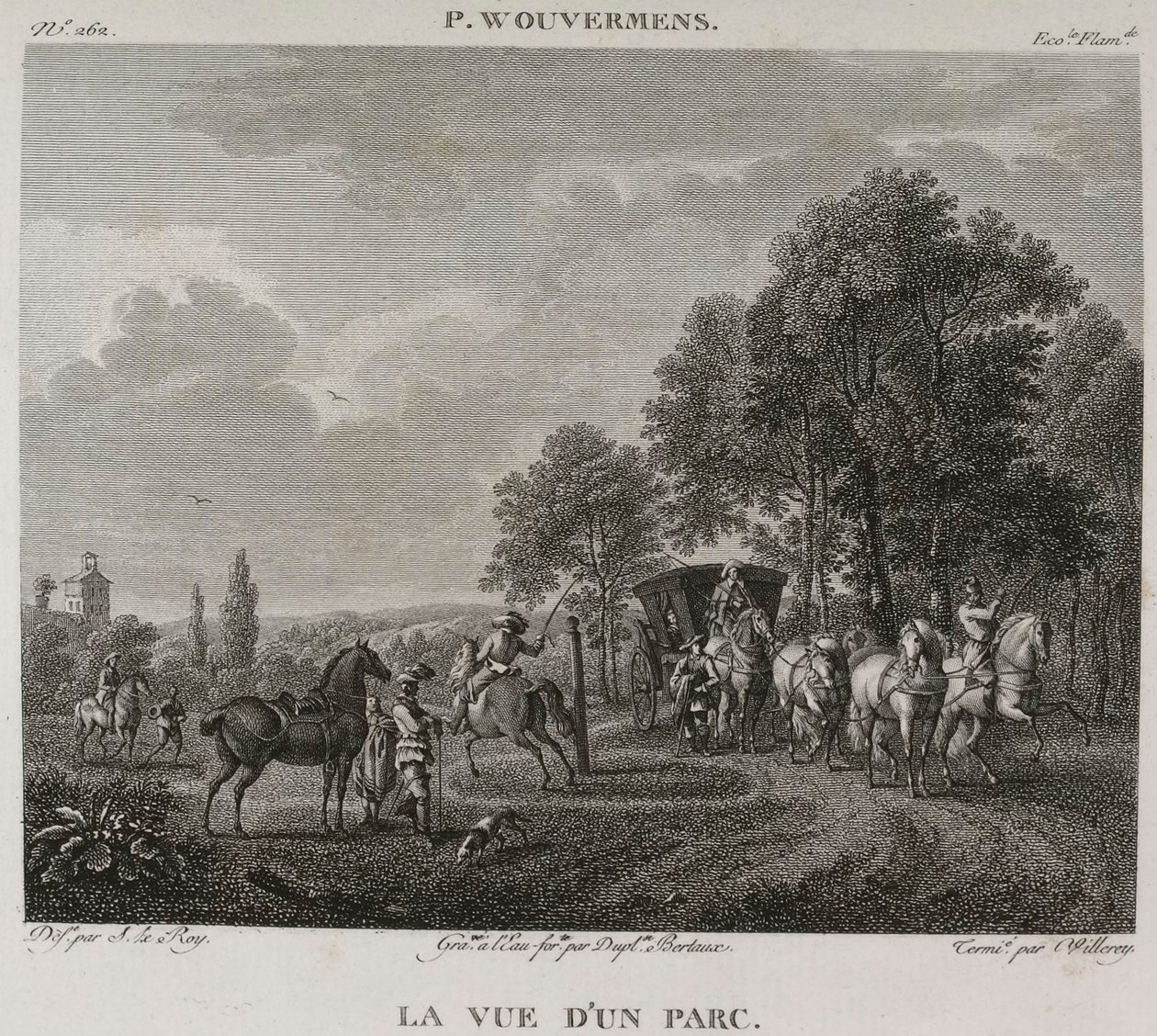 View of a Park by Denis Sebastien Leroy