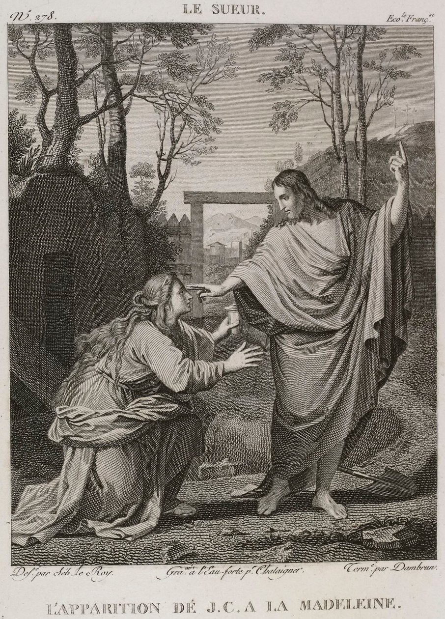 The Appearance of Jesus Christ to Mary Magdalene by Denis Sebastien Leroy