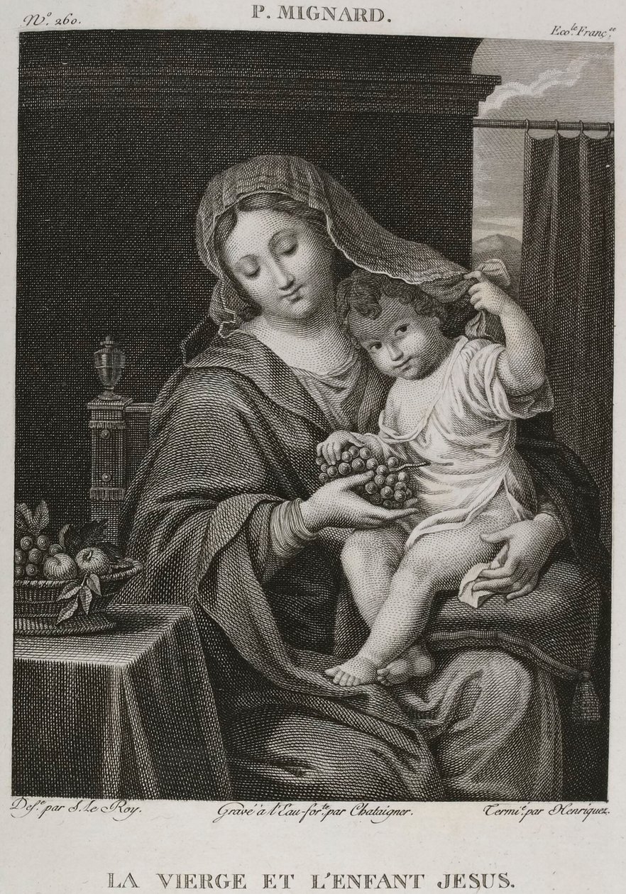 The Virgin and Child Jesus by Denis Sebastien Leroy