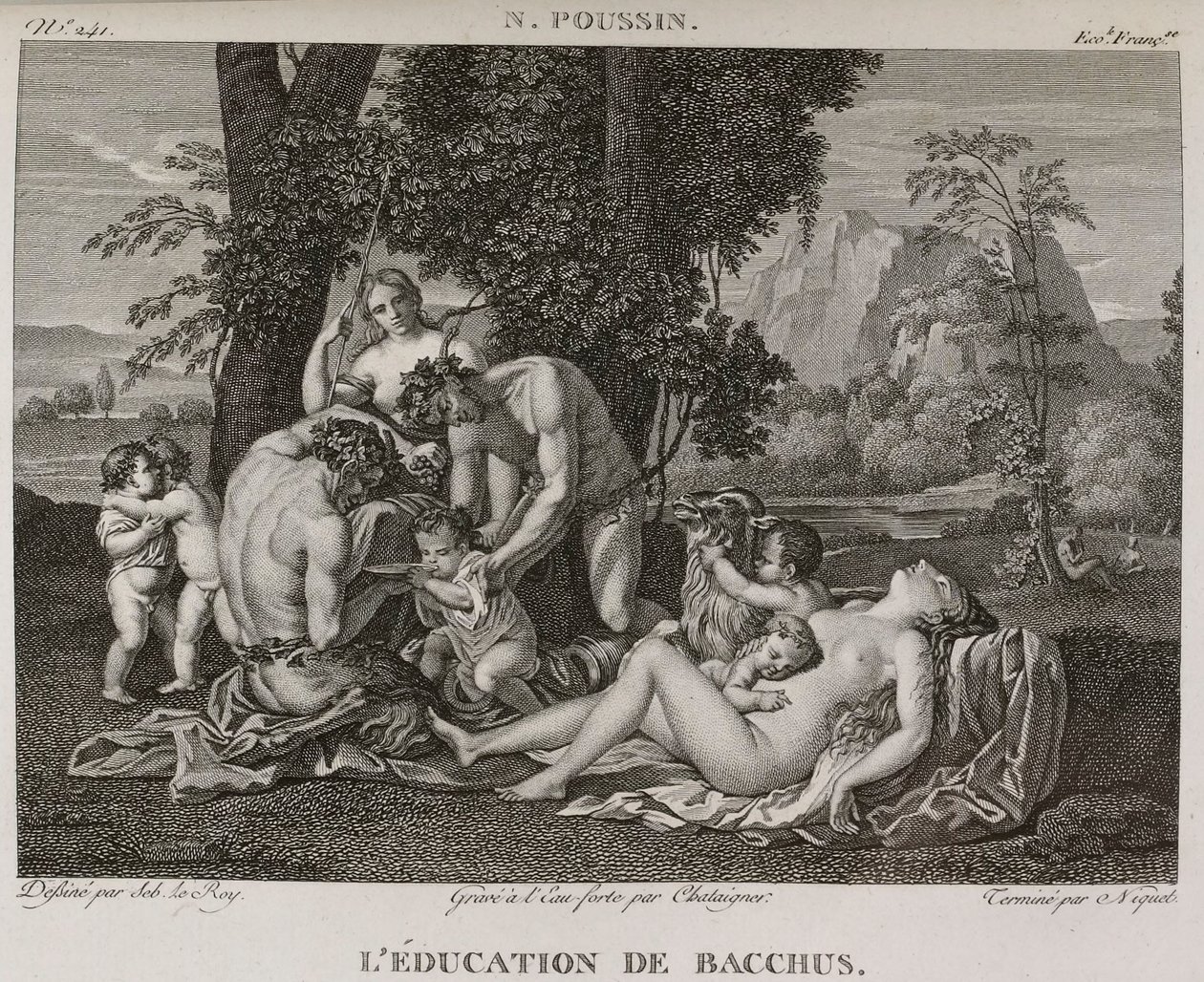 The Education of Bacchus by Denis Sebastien Leroy