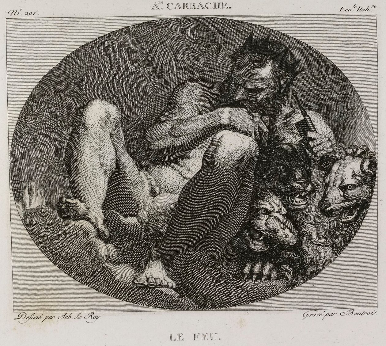 The Fire, after Annibale Carracci - 1802-1815 by Denis Sebastien Leroy