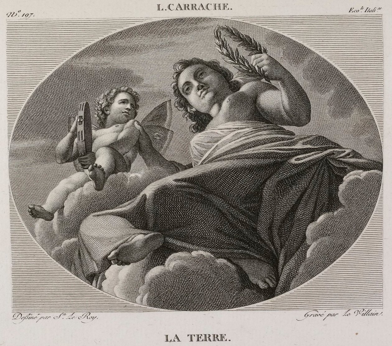 The Earth, after Ludovico Carracci - 1802-1815 by Denis Sebastien Leroy
