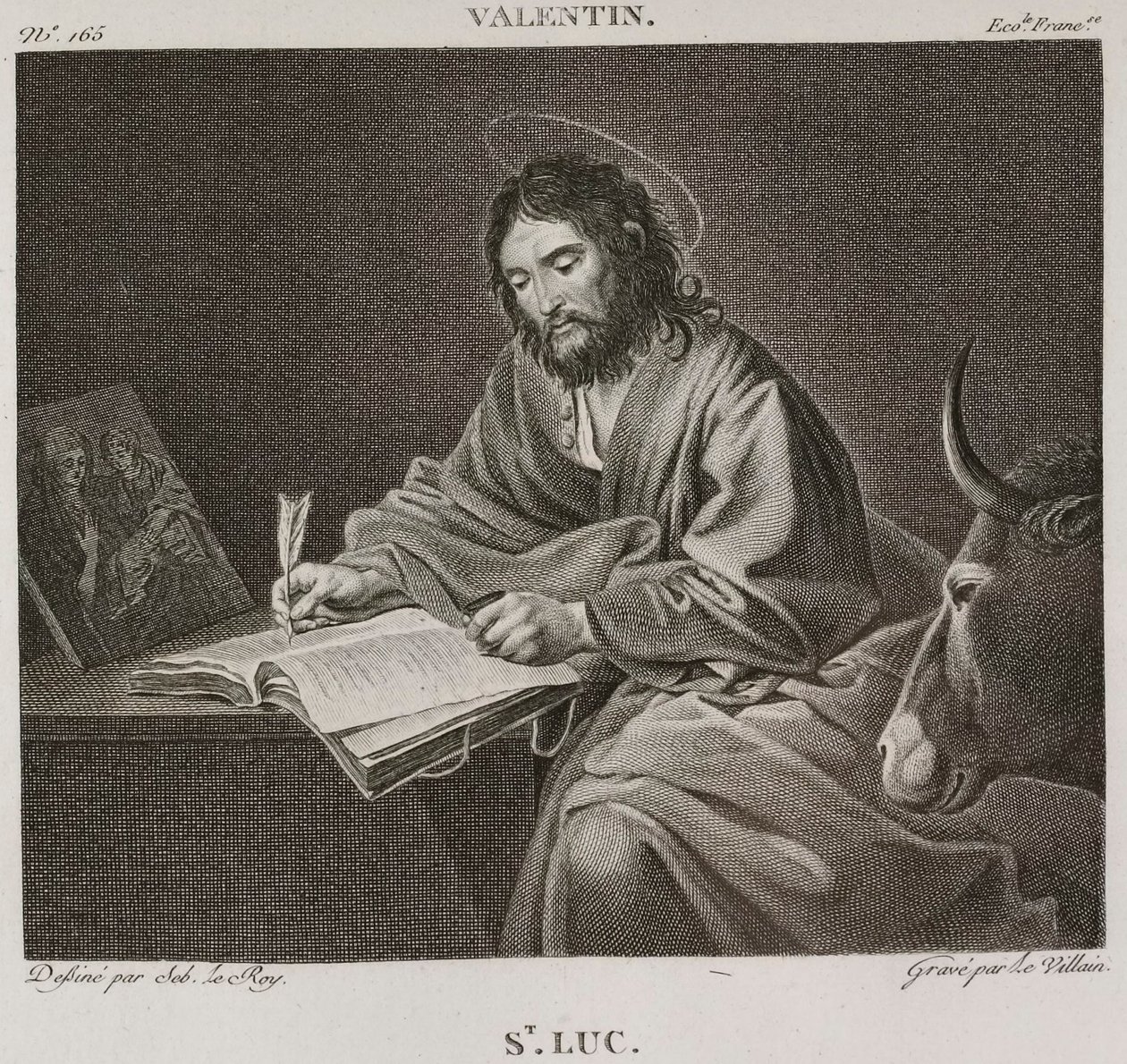 Saint Luke, after Le Valentin - 1802-1815 by Denis Sebastien Leroy