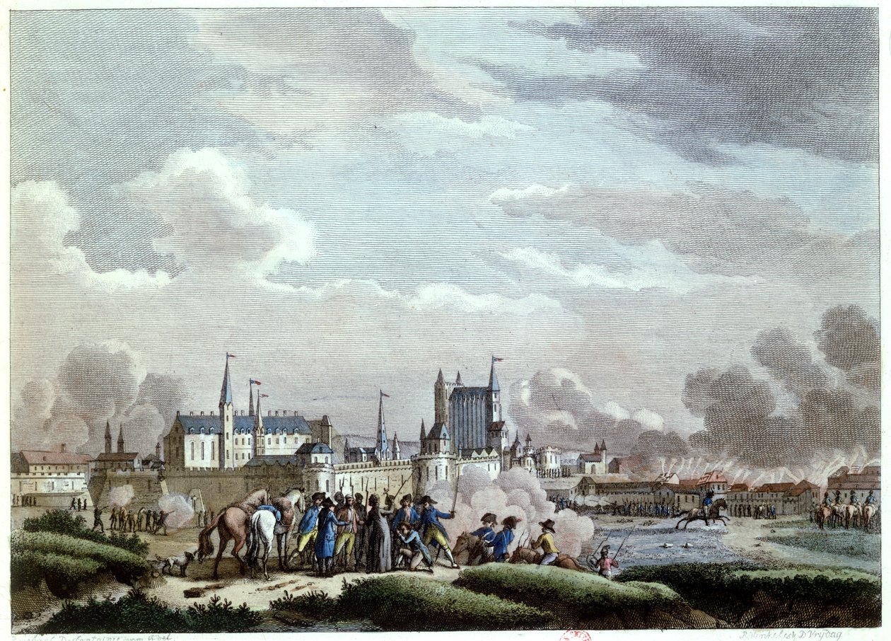 The Attack on Nantes, 27th-29th June 1793, by the Vendean Insurgents, 1800 by Desfontaines