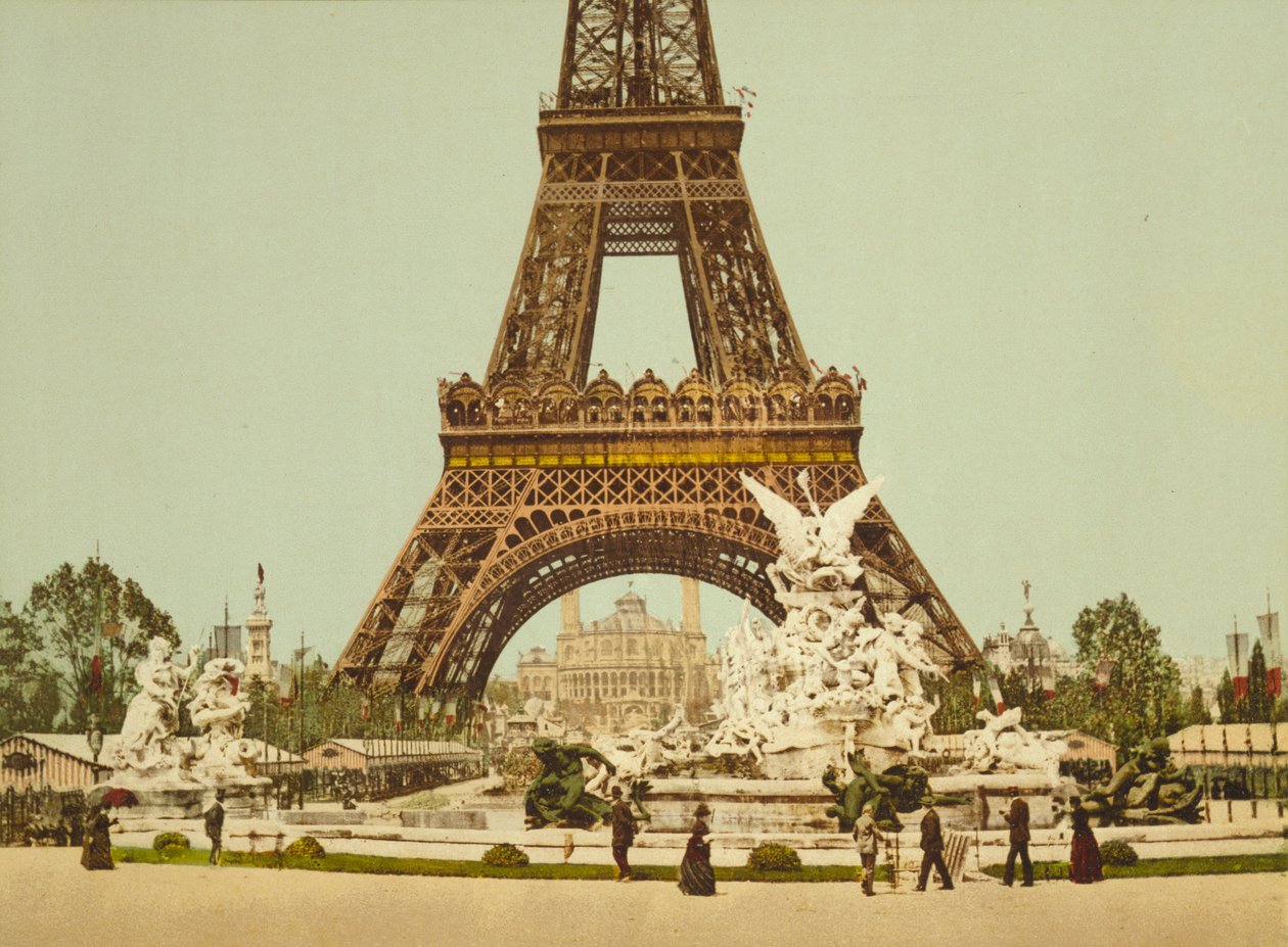 Eiffel Tower and Fountain, Exposition Universelle, Paris, France, c.1900 by Detroit Publishing Co.