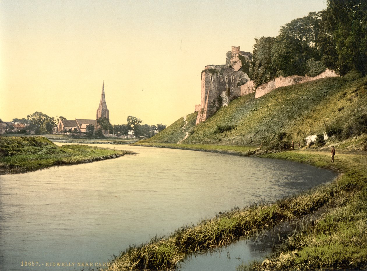 Kidwelly, Carmarthen, Wales, c.1890-1900 by Detroit Publishing Co.
