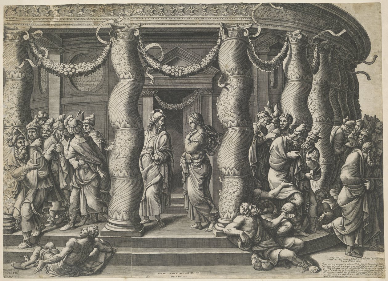 Christ and the Adulterous Woman by Diana Mantuana