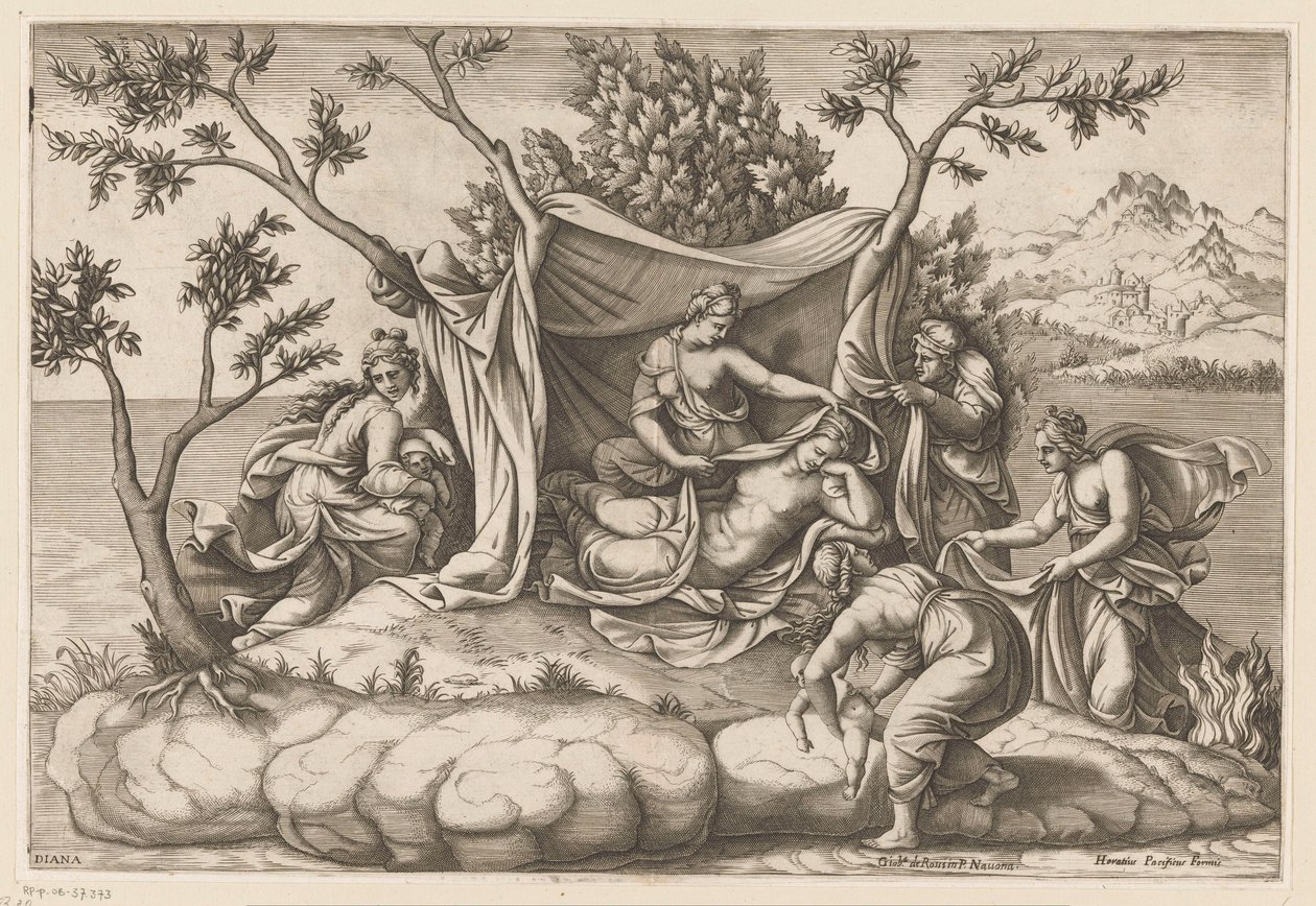 Leto After the Birth of Apollo and Diana by Diana Mantuana