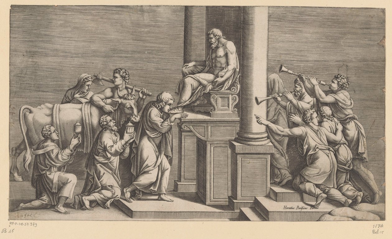 Sacrifice of a Bull to Jupiter by Diana Mantuana