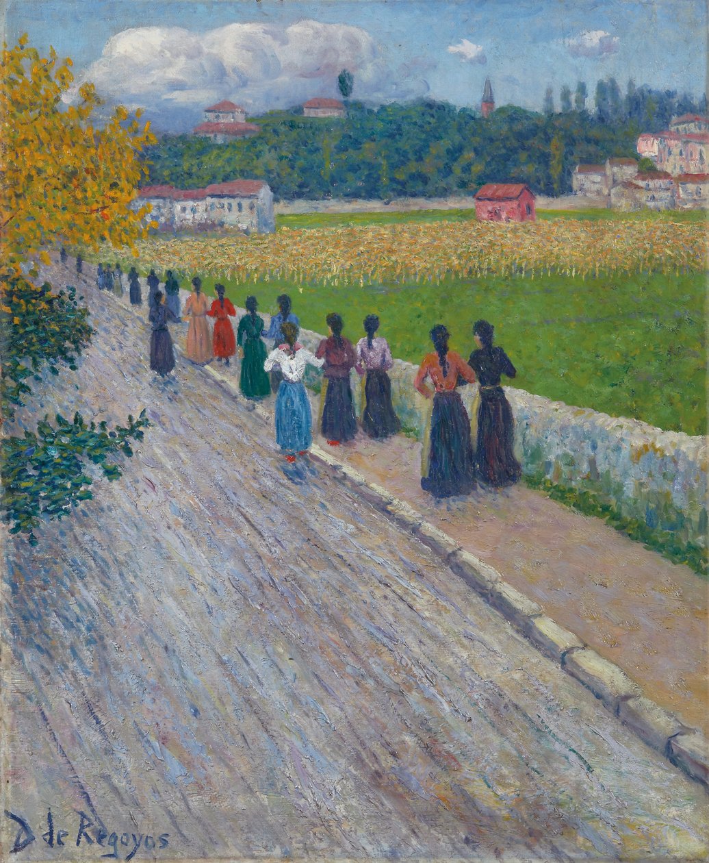 Leaving the Factory by Diario or Dario de Regoyos y Valdes