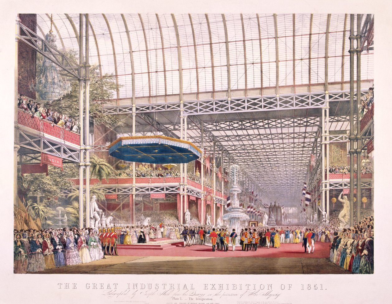 Great Exhibition, Crystal Palace, Hyde Park, London, 1851 by Dickinson Brothers