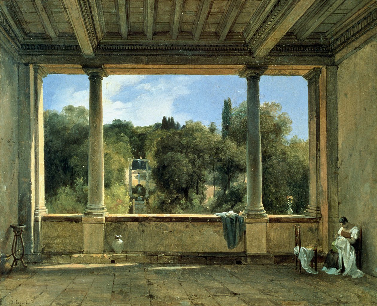 View from the Upper Loggia of the Villa Aldobrandini at Frascati by Didier Boguet