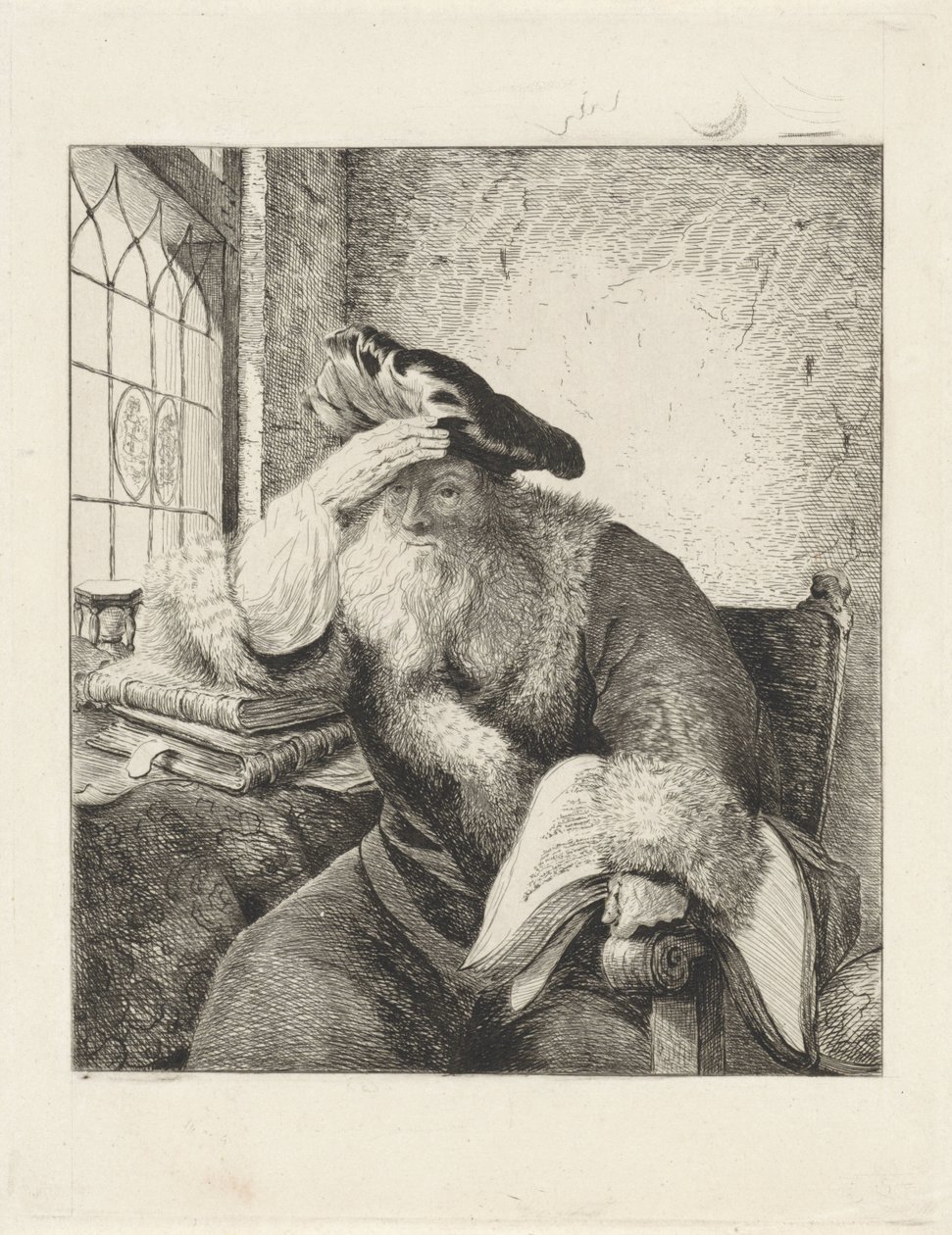 Old Man at the Window by Diederik Jan Singendonck