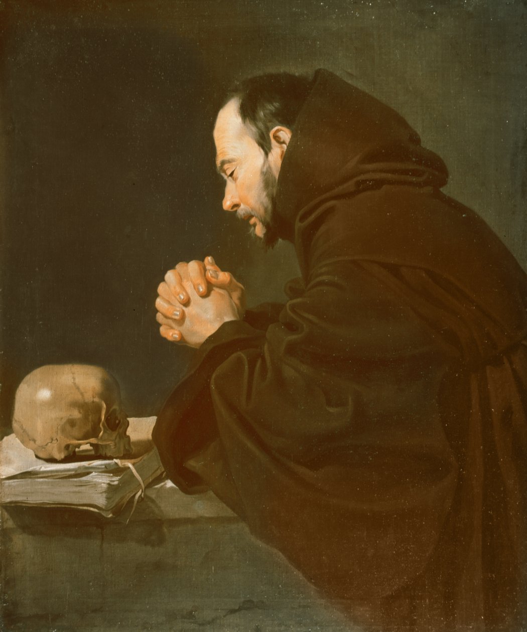 Saint Francis in Prayer by Diego Velázquez: Fine art print