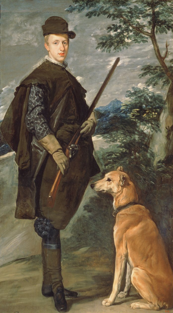Portrait of Cardinal Infante Ferdinand of Austria with Gun and Dog by Diego Velázquez