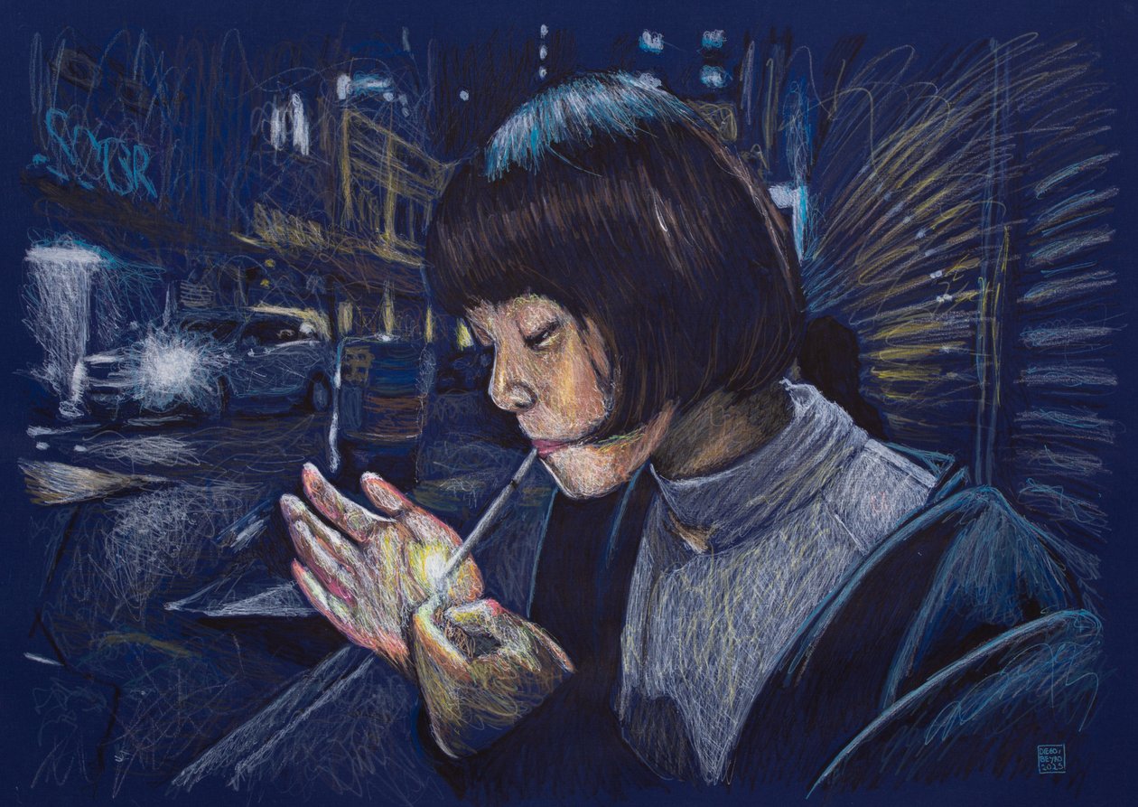 Christy with Lighter, 2025 by Diego Beyro