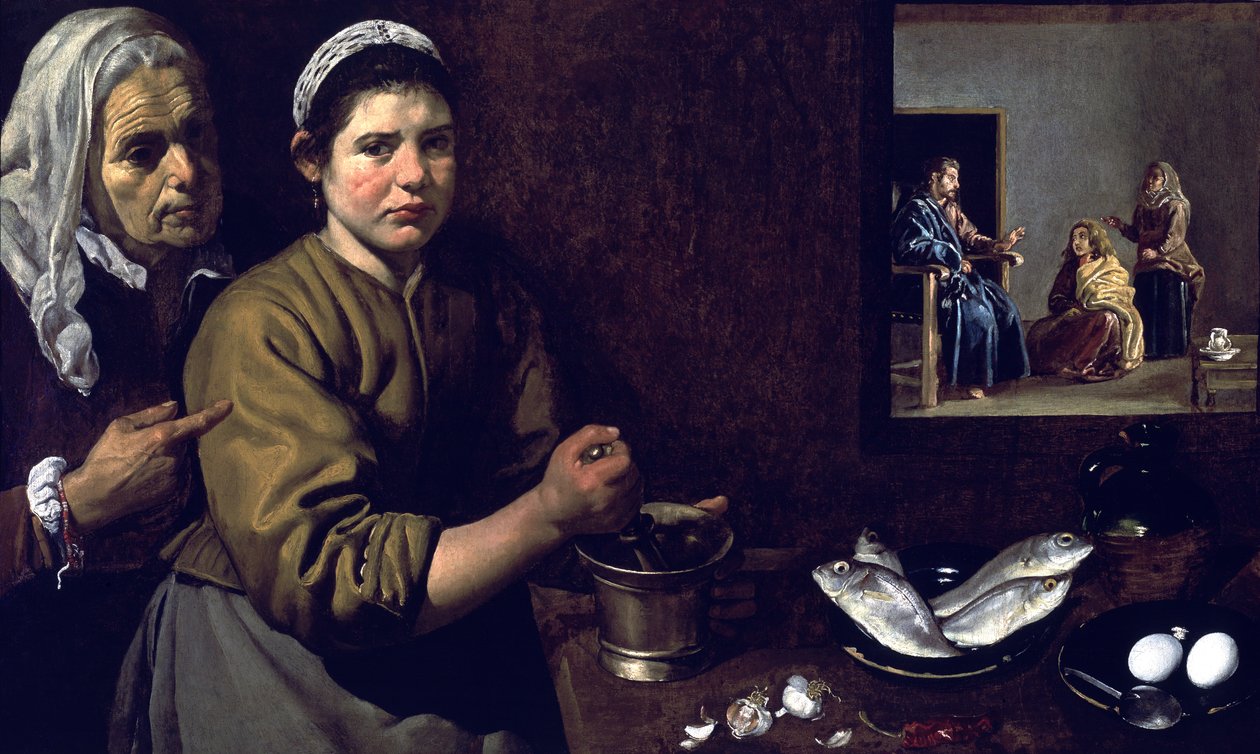Christ in the House of Martha by Diego Rodriguez de Silva y Velazquez