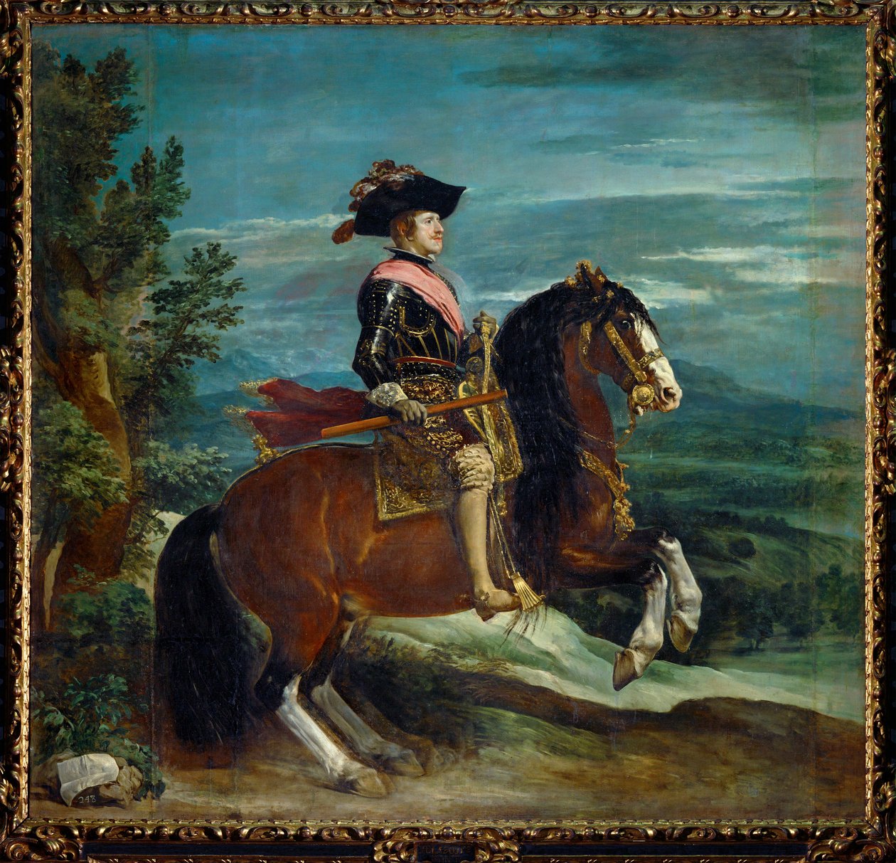 Equestrian Portrait of King Felipe IV by Diego Rodriguez de Silva y Velazquez