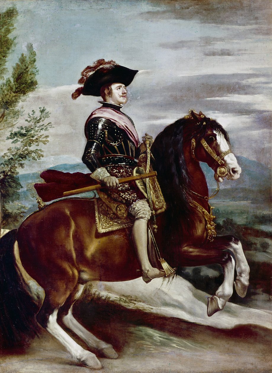 Portrait of Philip IV on Horseback by Diego Rodriguez de Silva y Velazquez