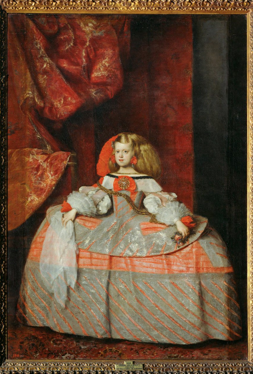 The Infanta Margarita Teresa in a Pink Dress by Diego Rodriguez de Silva y Velazquez