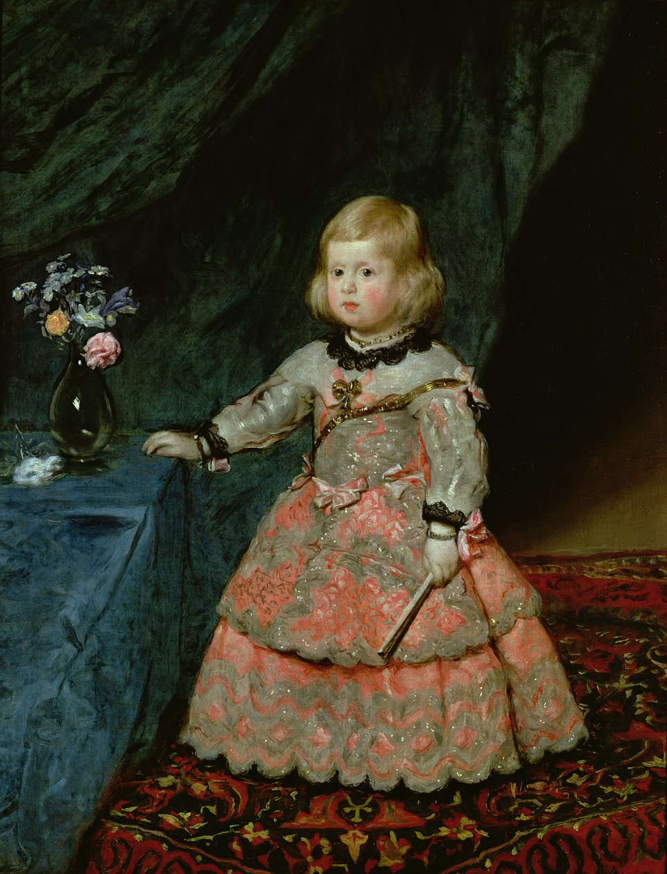 The Infanta Margarita Teresa of Spain in a Red Dress by Diego Velázquez