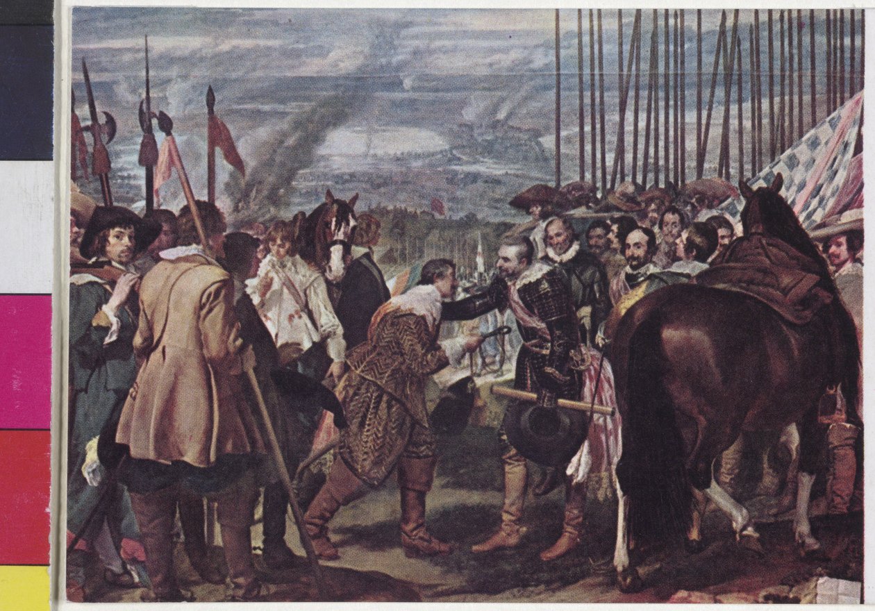 The Surrender of Breda 1625 by Diego Velazquez by Diego Rodriguez de Silva y Velazquez