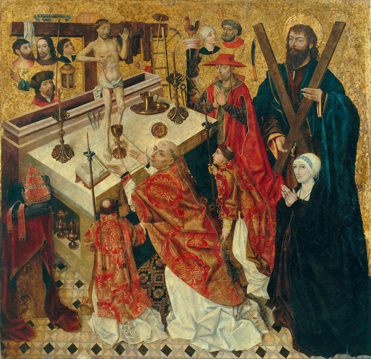 The Mass of Saint Gregory the Great by Diego de la Cruz