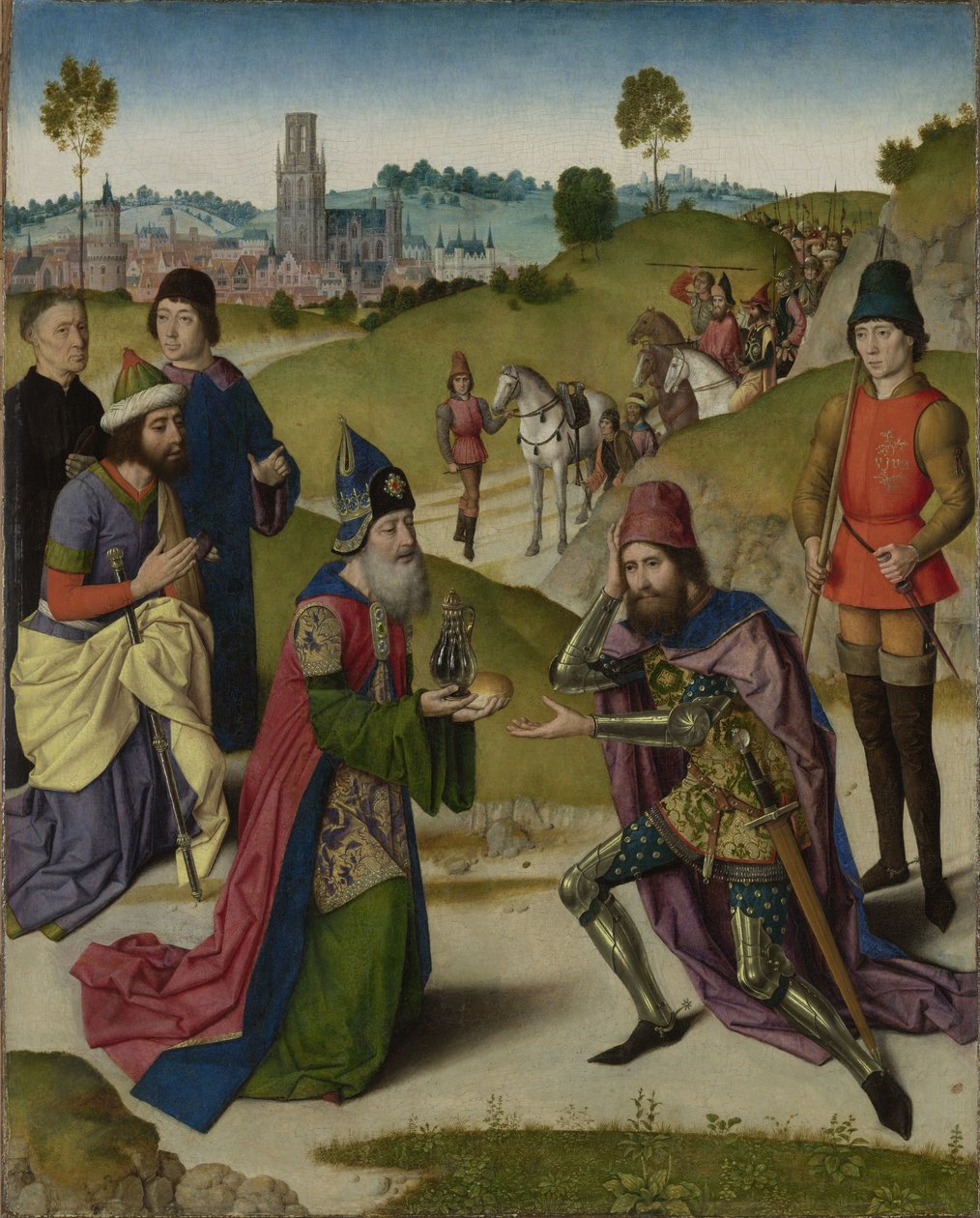 The Meeting of Abraham and Melchizedek by Dieric Bouts