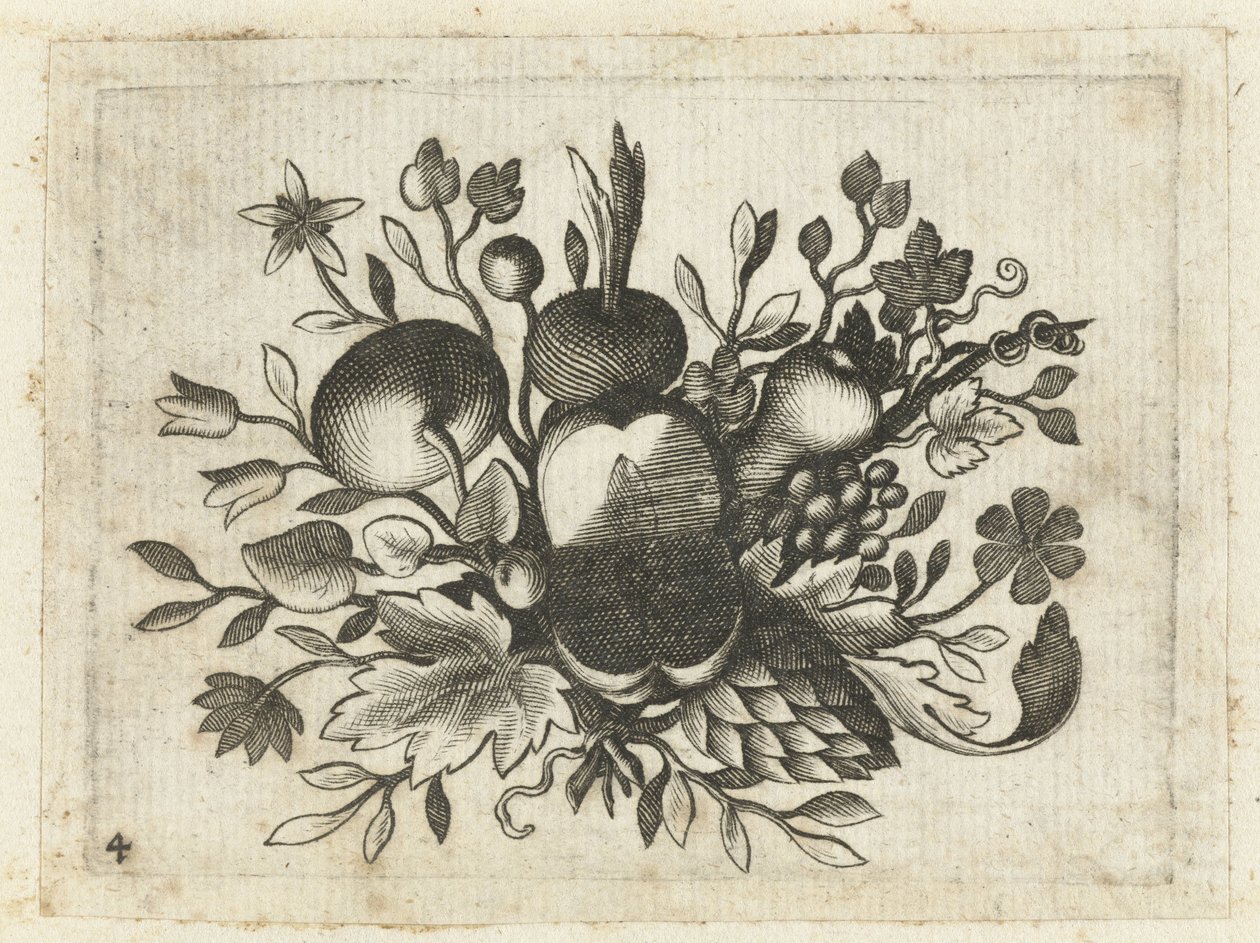 Festoon of Fruits (Fruchtenbuchlein zum Reisen dienlich) by Dietrich Krüger (attributed to)