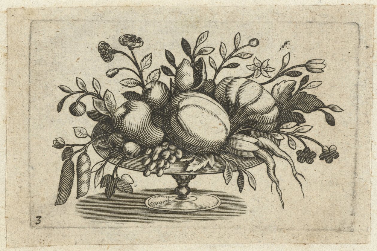 Fruits on a Plate by Dietrich Krüger (attributed to)
