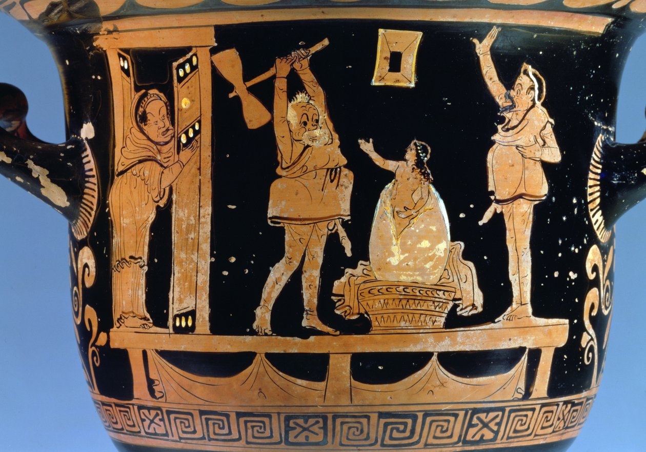 Red-figure Bell Krater (detail) by Dijon Painter