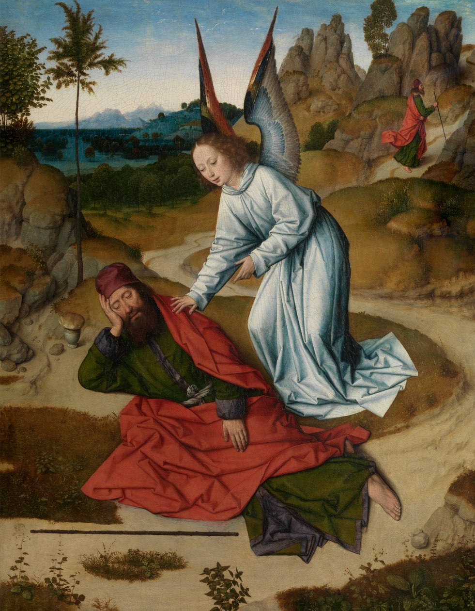 Elijah in the Desert (detail) by Dirck Bouts