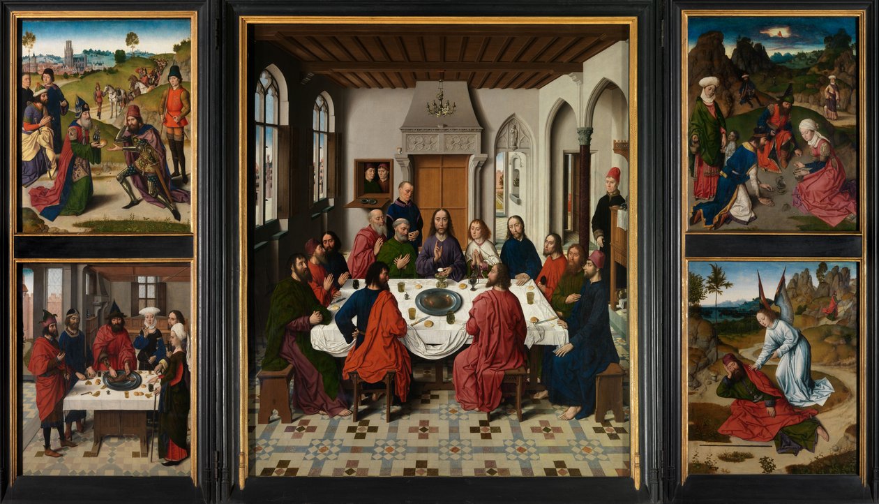 The Altarpiece of the Holy Sacrament, c.1464-68 by Dirck Bouts