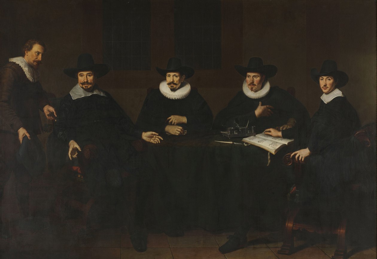 The Heads of the Saainering in Amsterdam, 1643 by Dirck Dircksz. van Santvoort