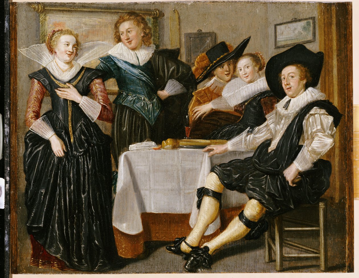 A Merry Company in an Interior by Dirck Hals