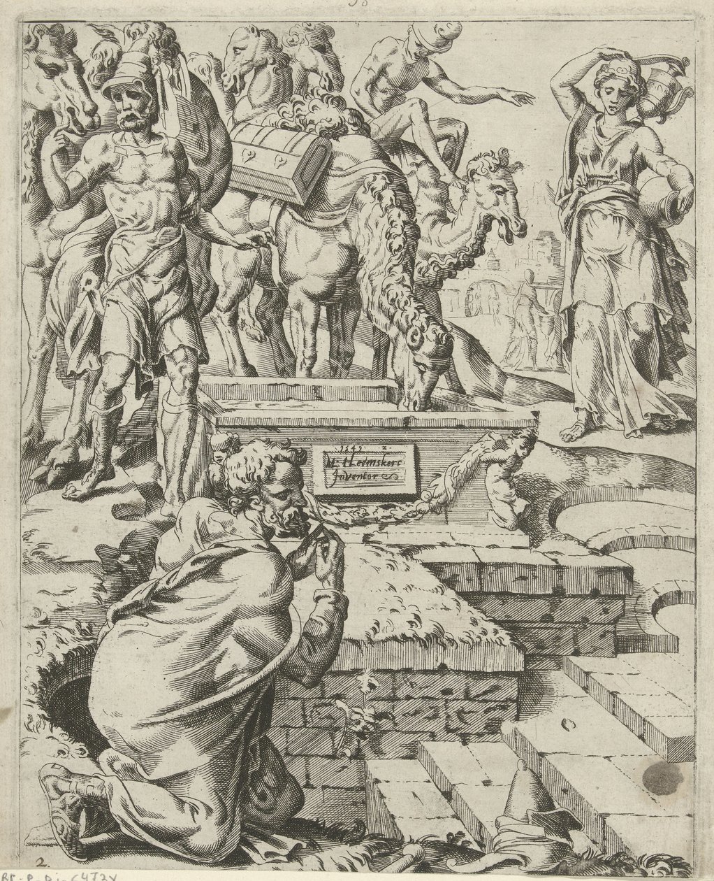 Rebecca Meets Eliezer at the Well (Isaac