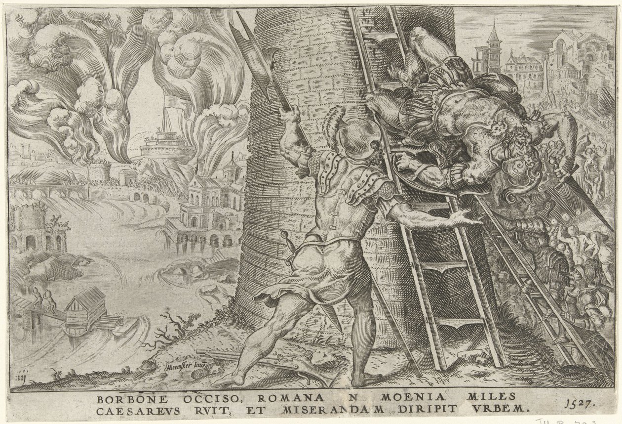Storming of Rome, 1527 (Victories of Charles V) by Dirck Volckertsz. Coornhert