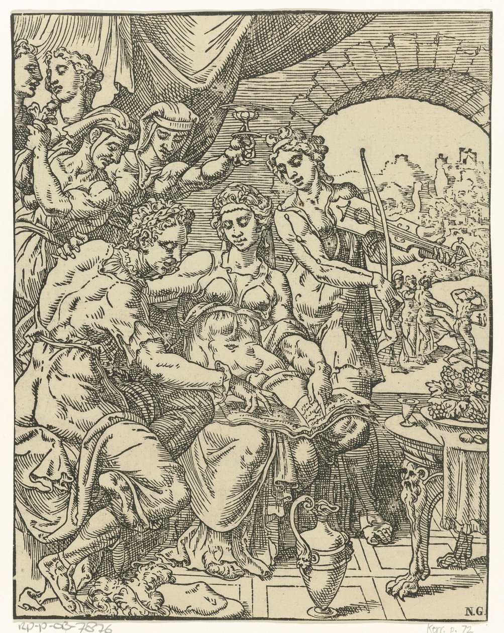 The Prodigal Son Wastes His Money by Dirck Volckertsz. Coornhert