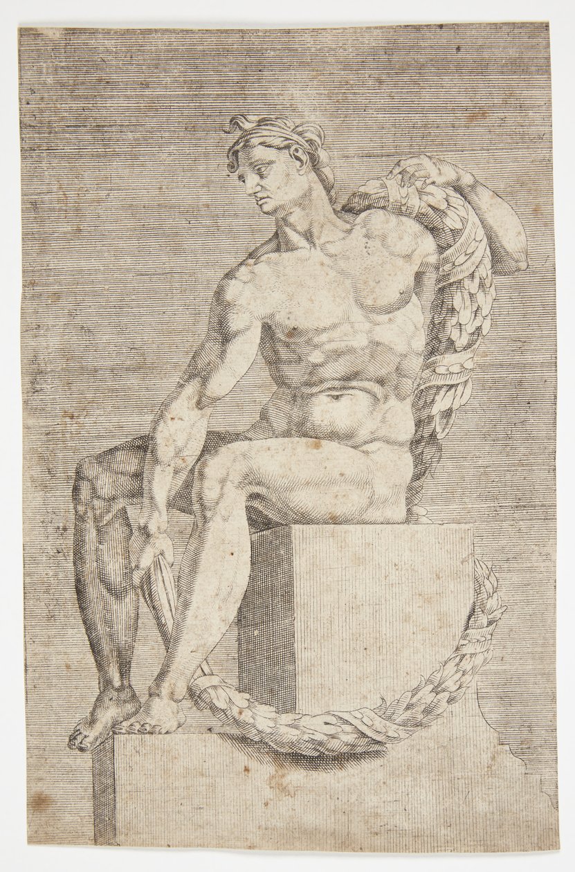 Nude from the Sistine Chapel by Dirck Volckertsz. Coornhert
