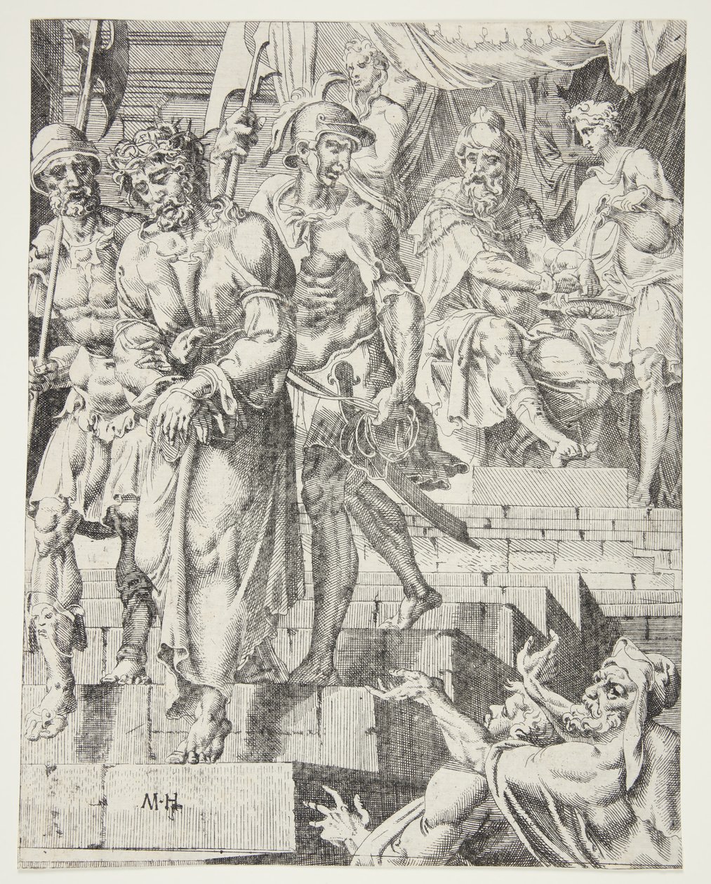 Pilate Washing His Hands by Dirck Volckertsz. Coornhert