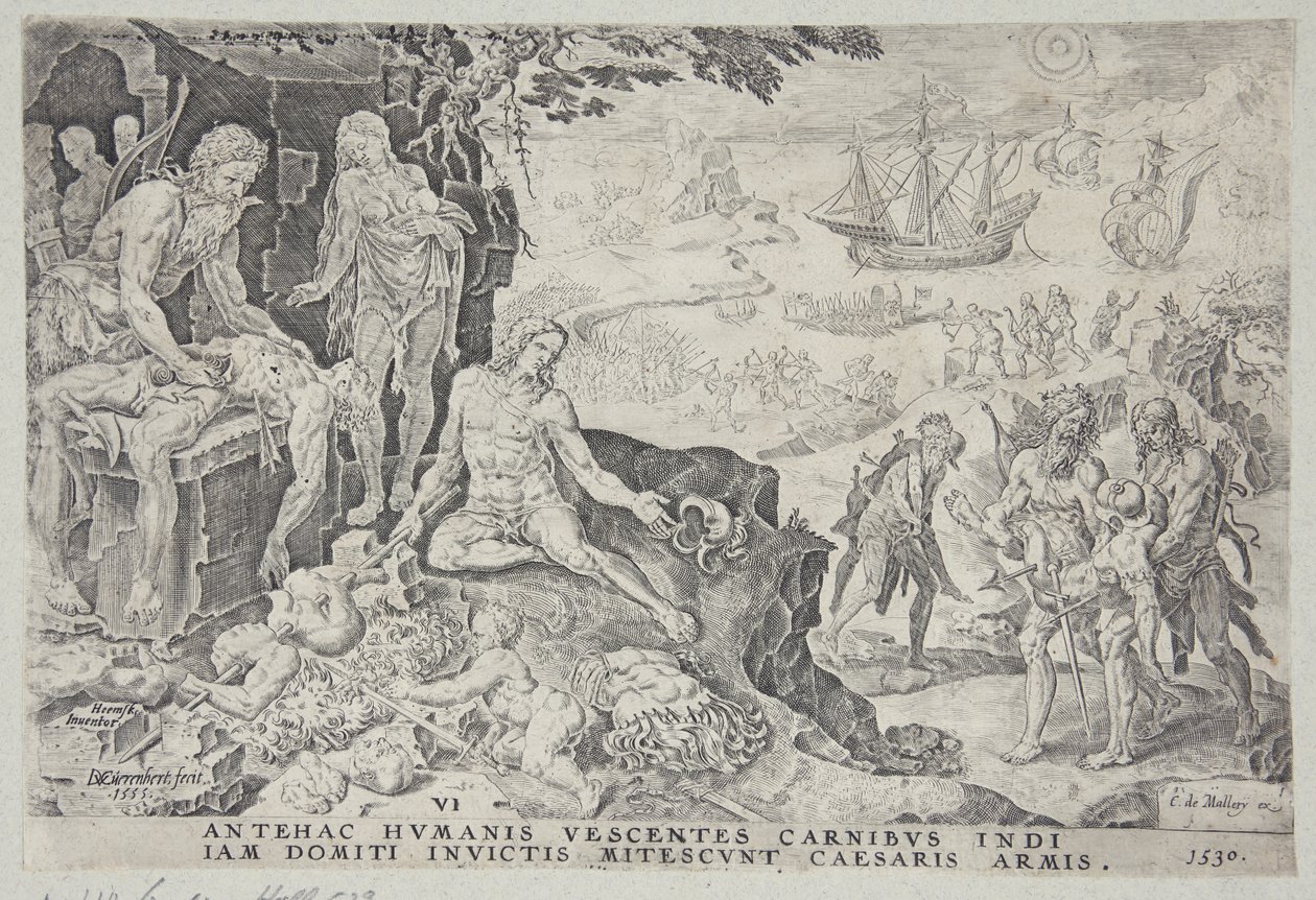 The Imperial Troops Bringing Civilization to the Indians by Dirck Volckertsz. Coornhert