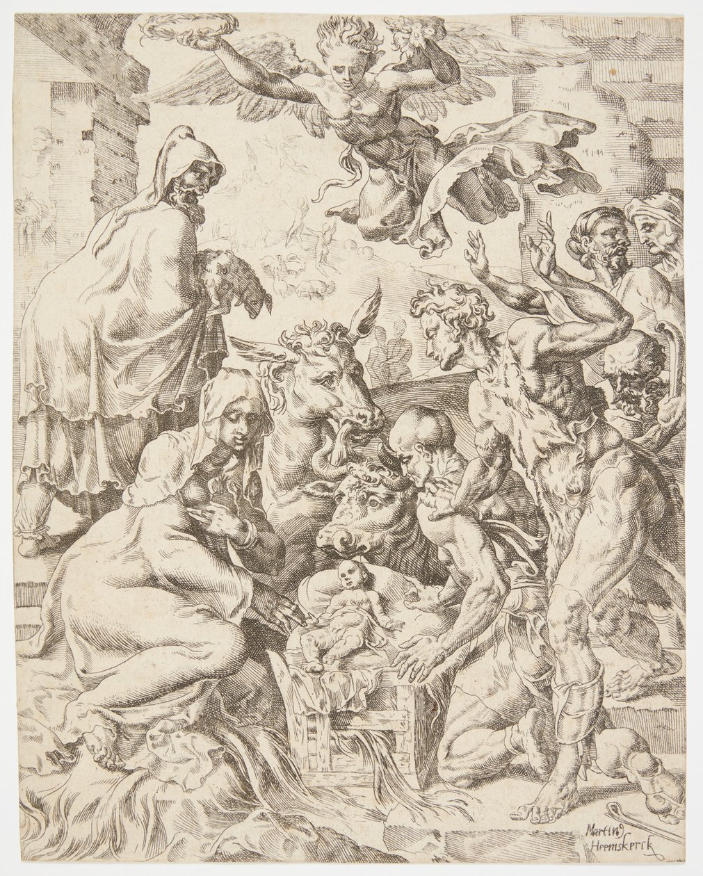 The Adoration of the Shepherds by Dirck Volckertsz. Coornhert