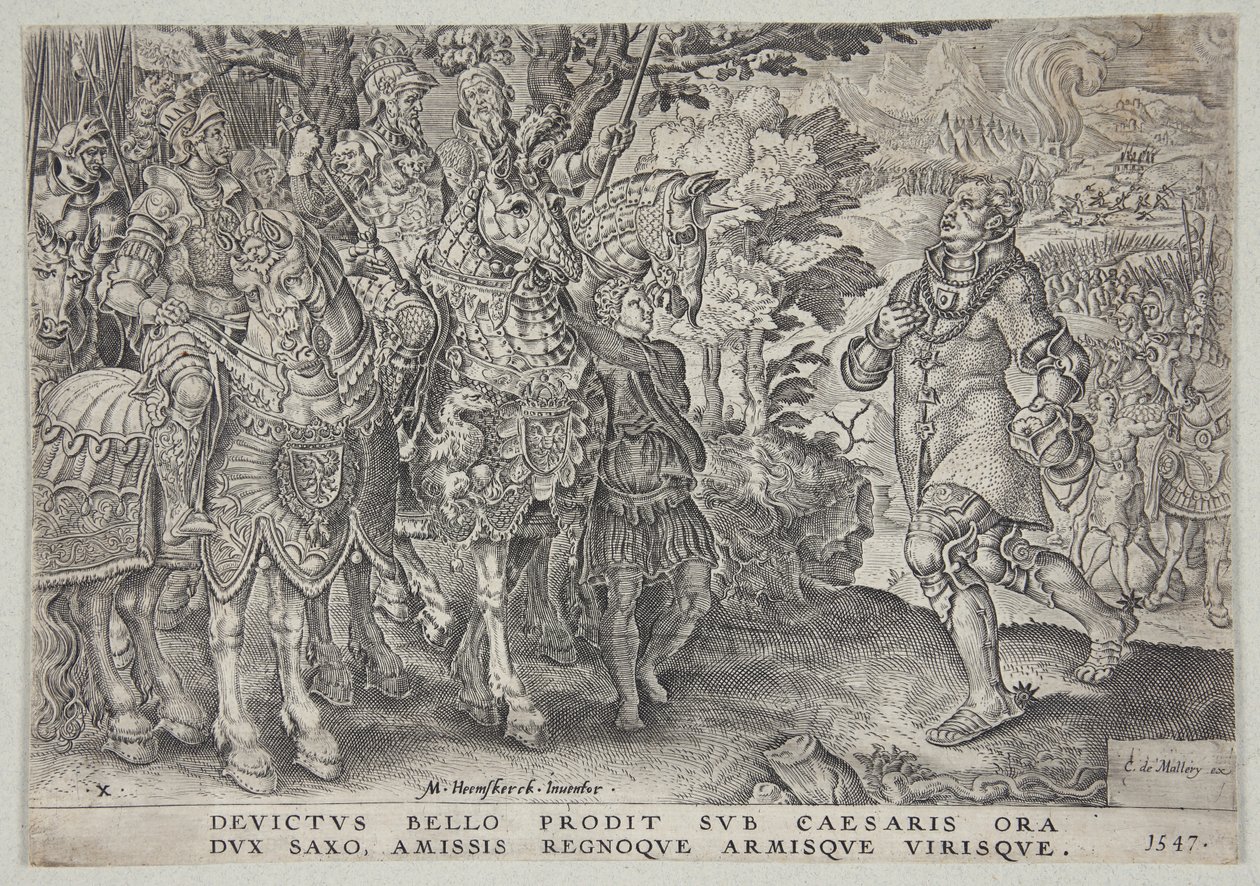 The Surrender of John Frederick, Elector of Saxony, after the Battle of Mühlberg by Dirck Volckertsz. Coornhert