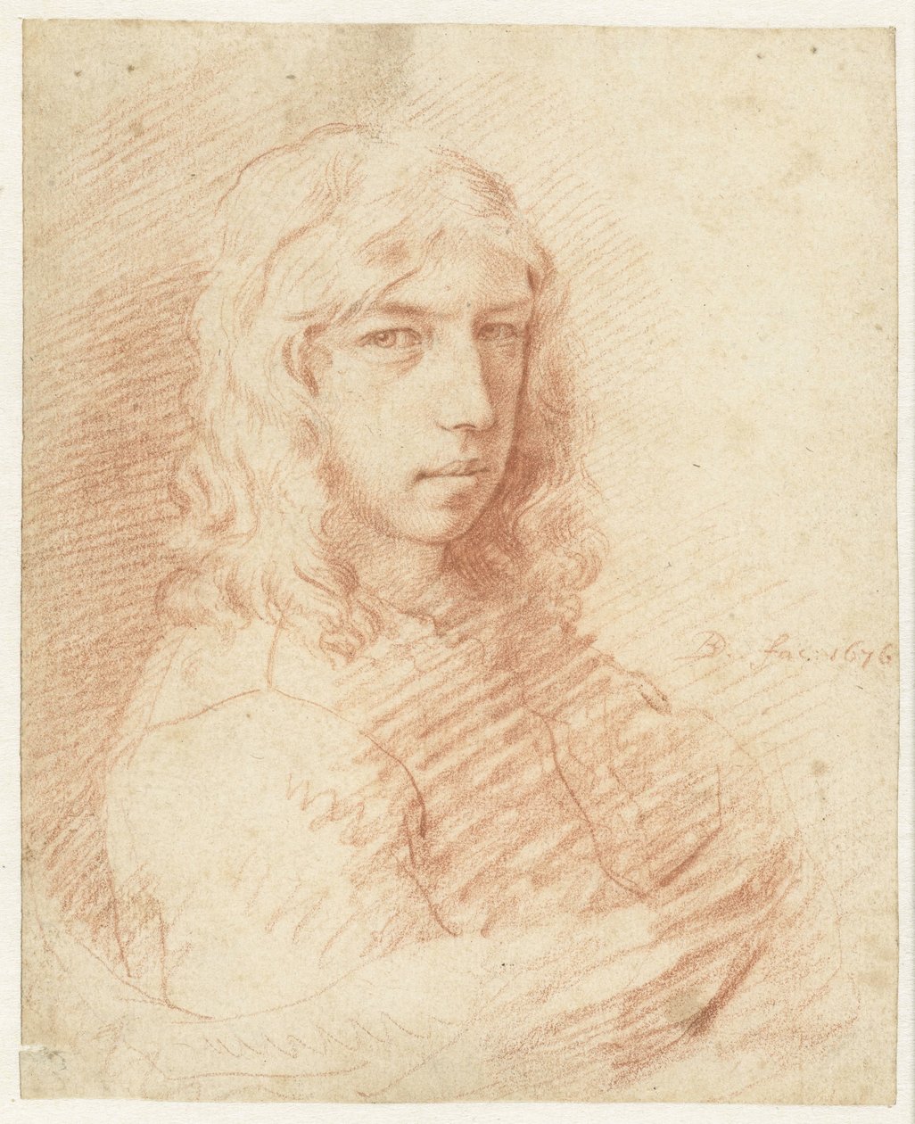 Bust of a Young Man with Long Hair by Dirck de Bray